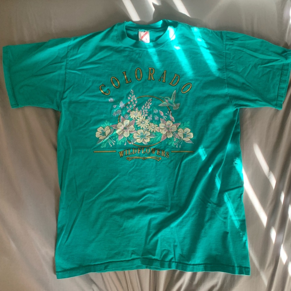 Jerzees Colorado Wildflowers T-Shirt M